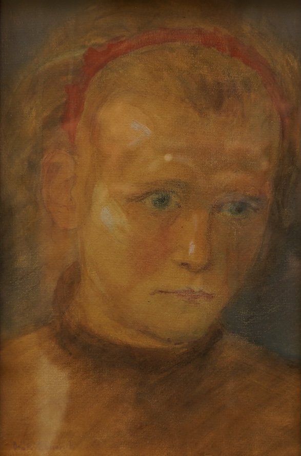 Lajos Deák Ébner, Hungarian (1850-1934), A head and shoulders portrait of a girl